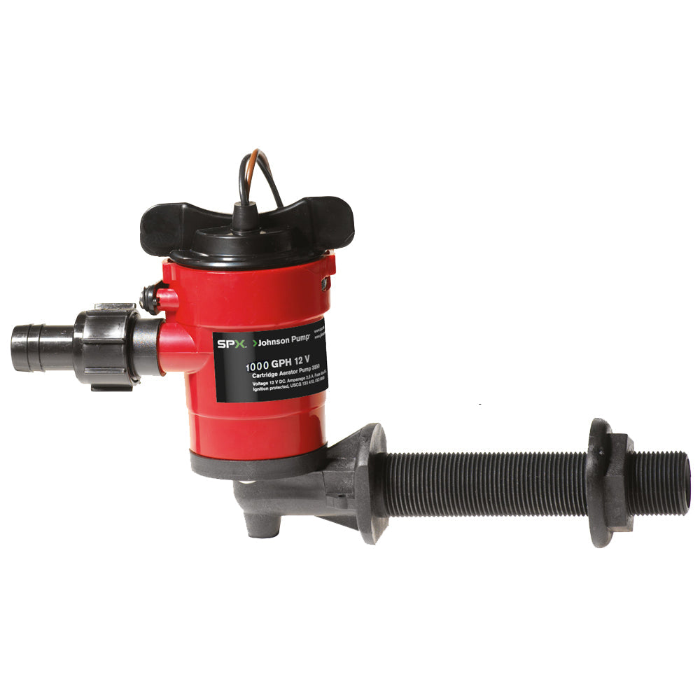 Johnson Pump Cartridge Aerator 1000 GPH 90 Degree Intake - 12V [38103] - Brand_Johnson Pump, Marine Plumbing & Ventilation, Marine Plumbing & Ventilation | Livewell Pumps - Johnson Pump - Livewell Pumps