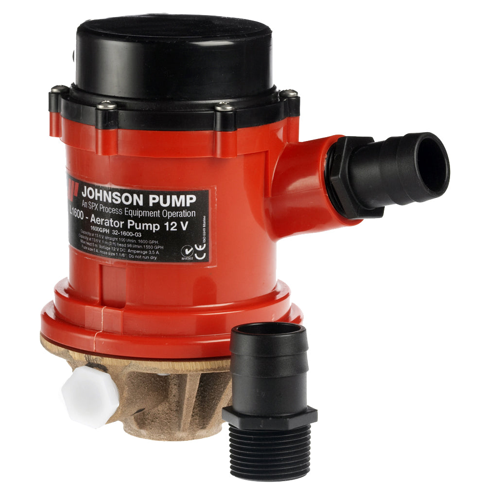 Johnson Pump Pro Series 1600 GPH Tournament Livewell/Baitwell Pump  - 12V [16004B] - Brand_Johnson Pump, Marine Plumbing & Ventilation, Marine Plumbing & Ventilation | Livewell Pumps - Johnson Pump - Livewell Pumps