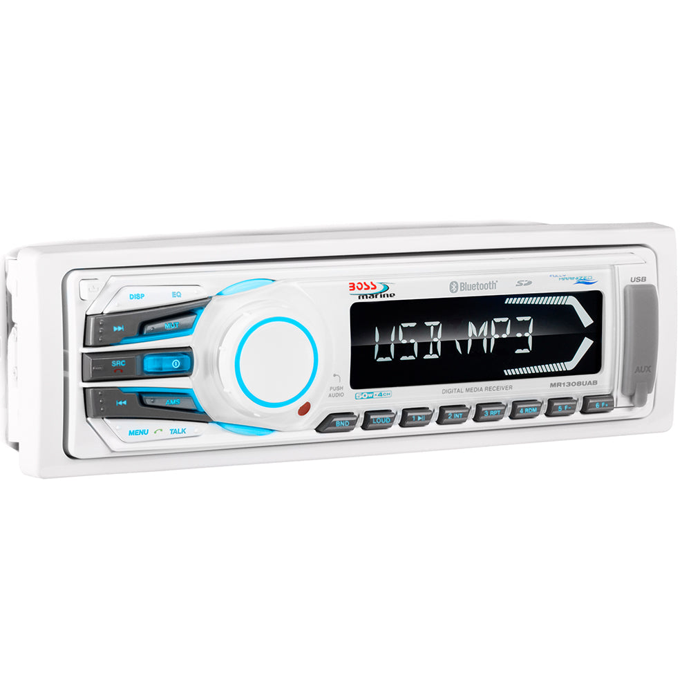 Boss Audio MR1308UAB Marine Stereo w/AM/FM/BT/USB [MR1308UAB] - Premium Stereos from Boss Audio - Just $61.99! 