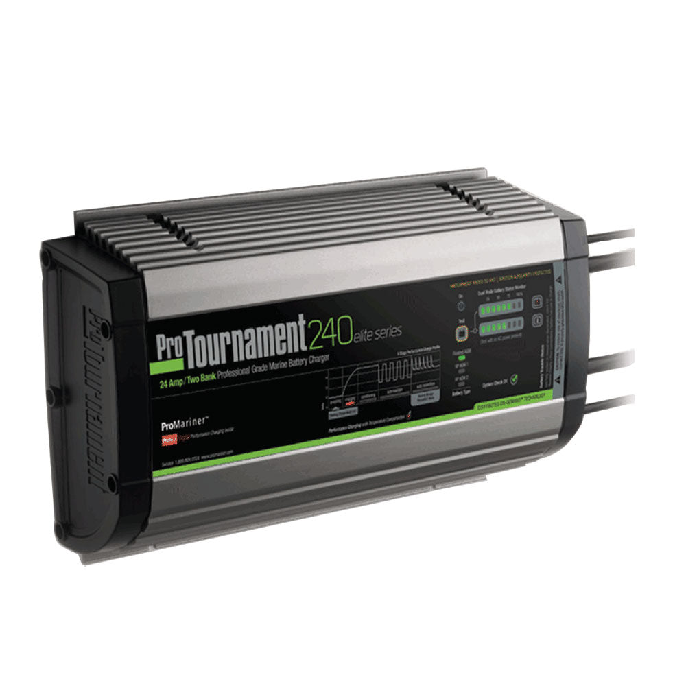 ProMariner ProTournament 240 elite Dual Charger - 24 Amp, 2 Bank [52024] - Premium Battery Chargers from ProMariner - Just $339.49! 