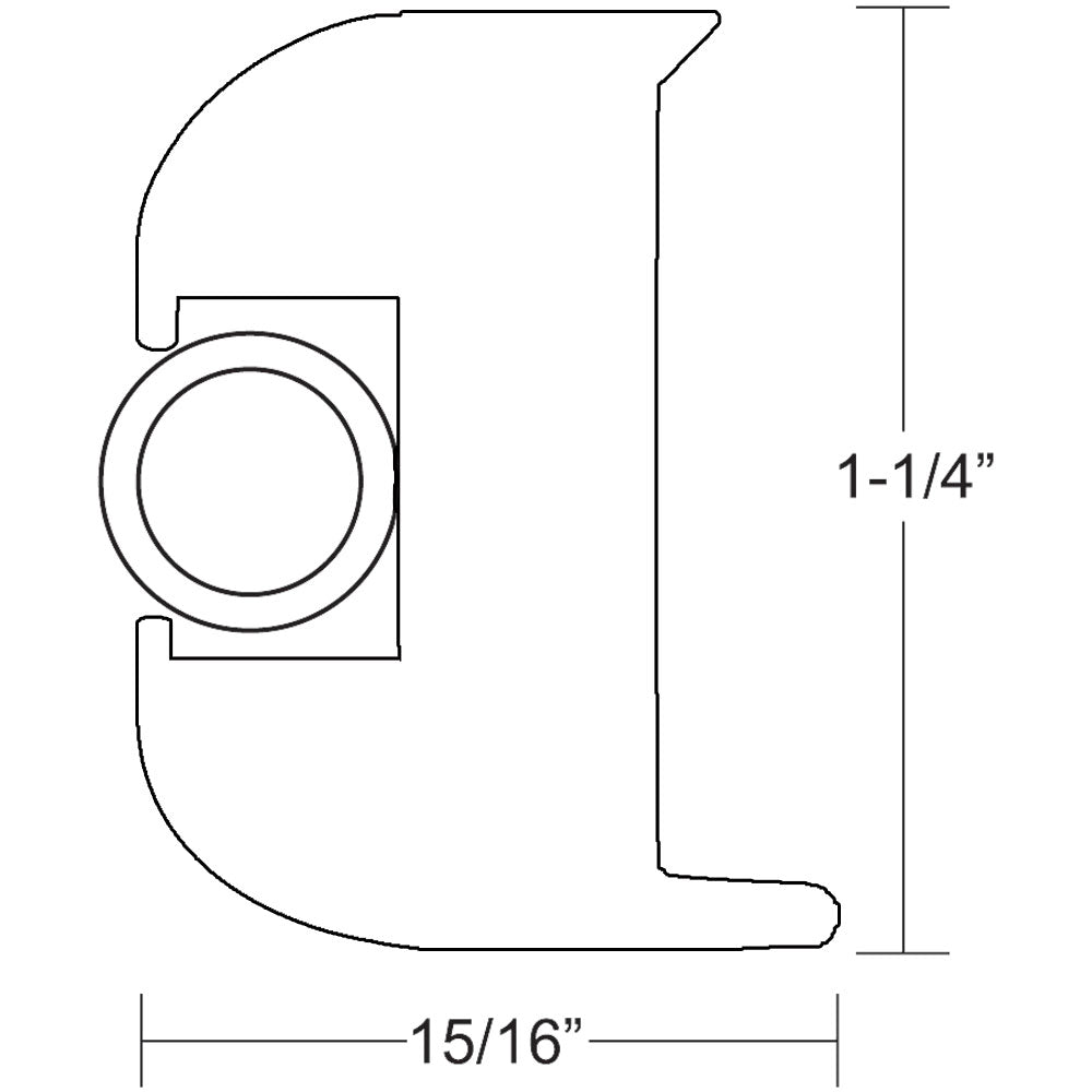 TACO Flex Vinyl Rub Rail Kit - White w/White Insert - 50' [V11-3447WWK50-2] - Premium Rub Rail from TACO Marine - Just $416.99! 