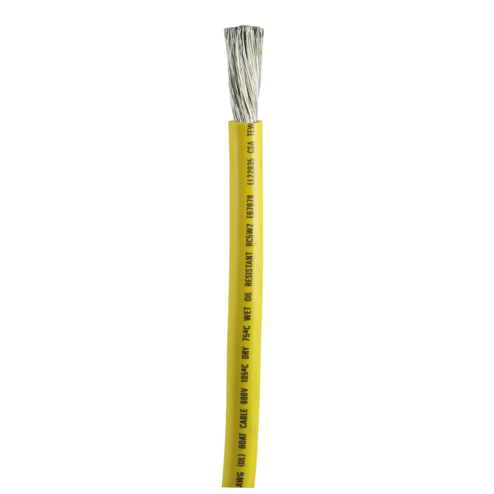 Ancor Yellow 1/0 AWG Battery Cable - Sold By The Foot [1169-FT] - Premium Wire from Ancor - Just $5.99! 