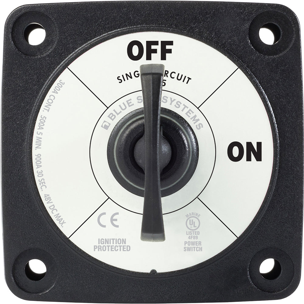 Blue Sea 6005200 Battery Switch Single Circuit ON-OFF - Black [6005200] - Premium Battery Management from Blue Sea Systems - Just $28.99! 