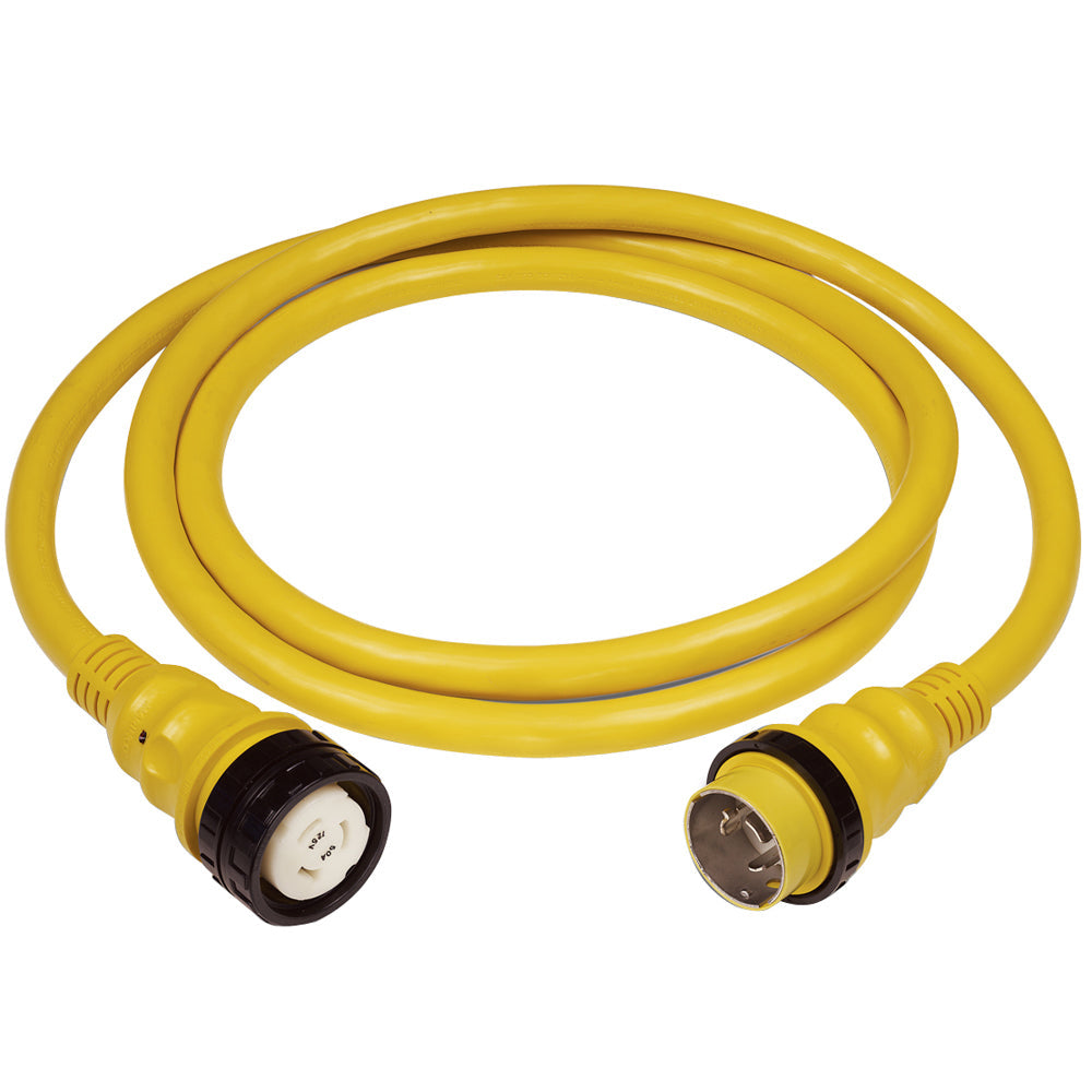 Marinco 50Amp 125/250V Shore Power Cable - 25' - Yellow [6152SPP-25] - Premium Shore Power from Marinco - Just $496.99! 