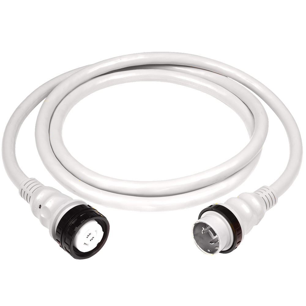 Marinco 50Amp 125/250V Shore Power Cable - 25' - White [6152SPPW-25] - Premium Shore Power from Marinco - Just $551.99! 