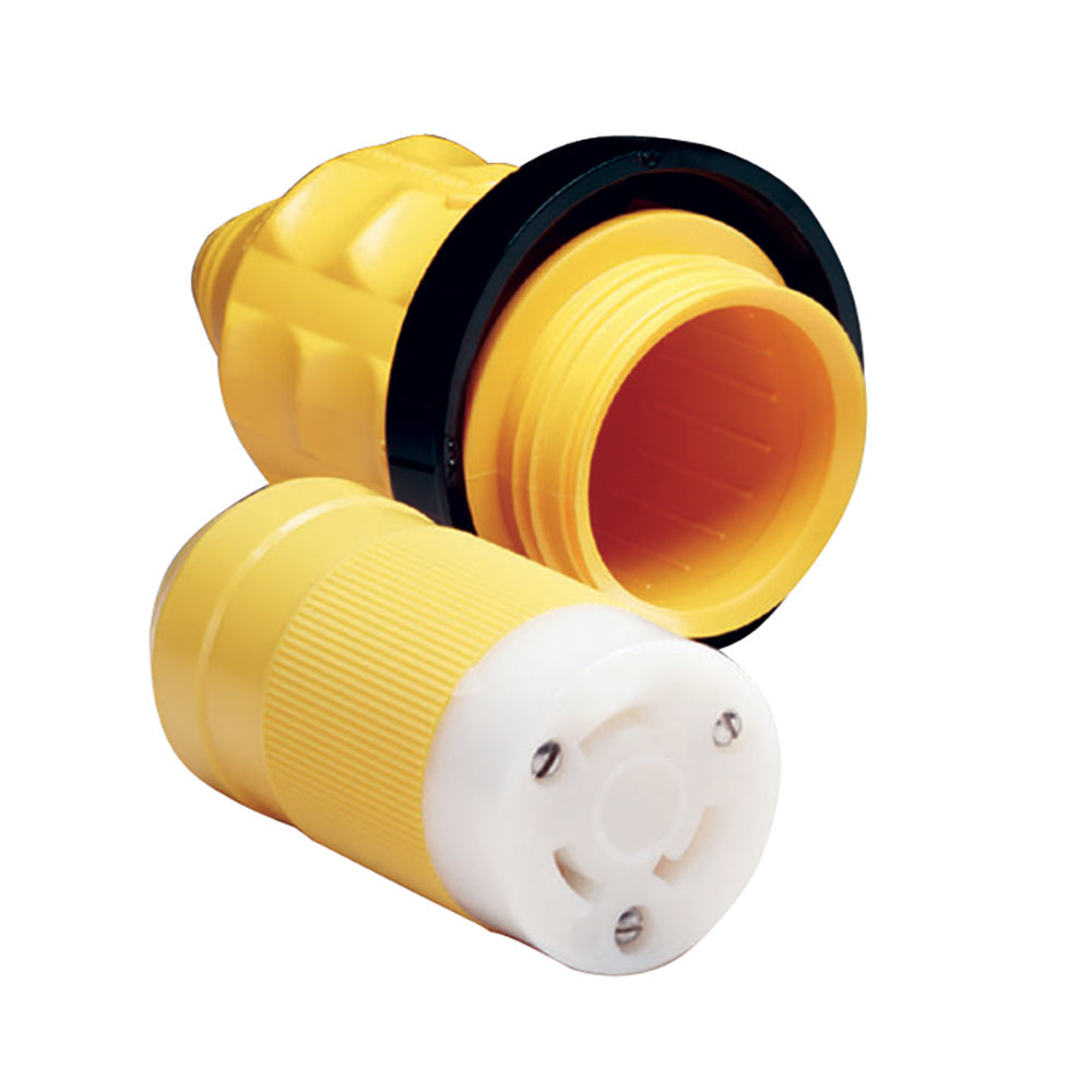 Marinco 305CRCN.VPK 30A Female Connector w/Cover & Rings [305CRCN.VPK] - Premium Shore Power from Marinco - Just $51.99! 