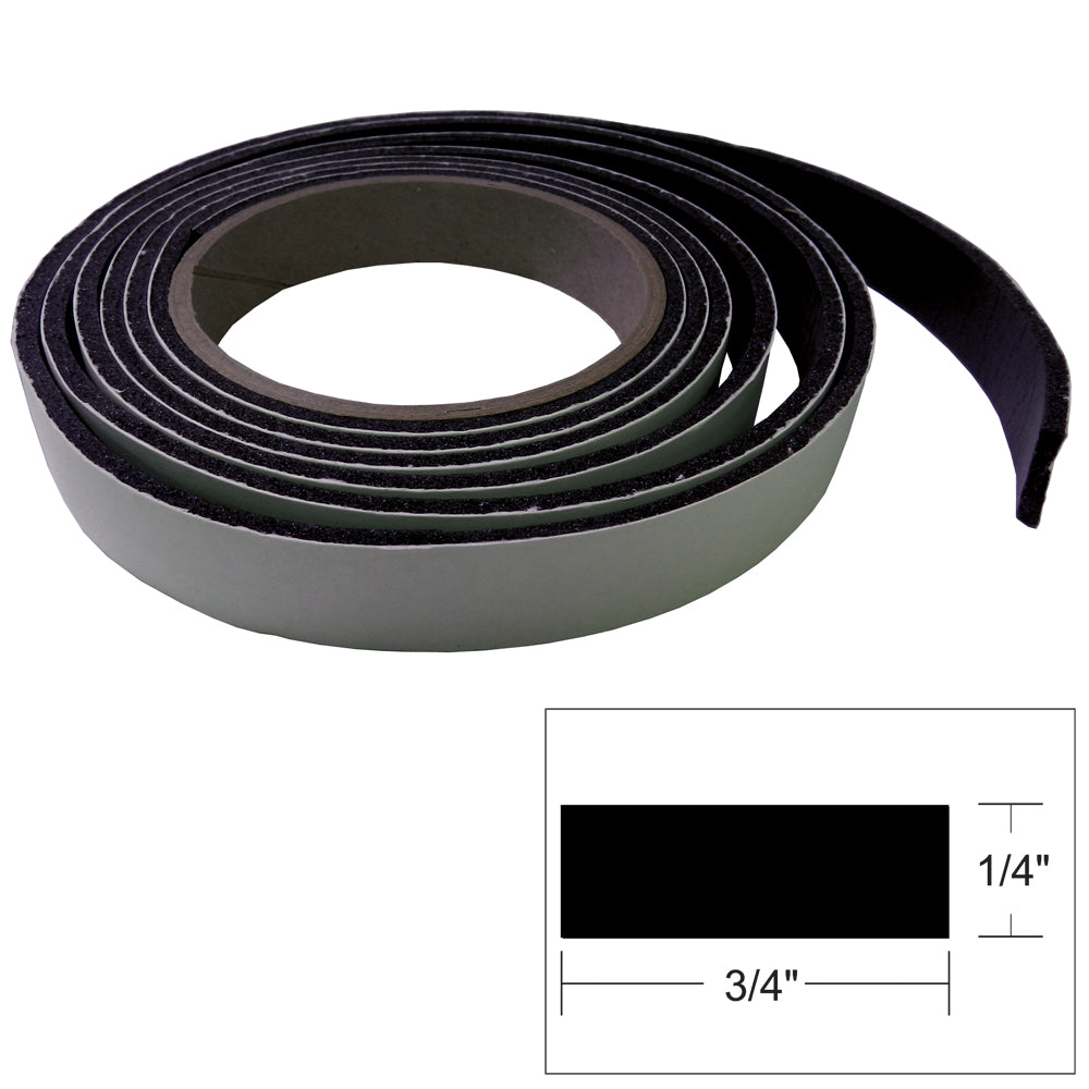 TACO Hatch Tape - 8'L x 1/4"H x "W - Black [V30-0748B8-2] - Premium Accessories from TACO Marine - Just $15.99! 