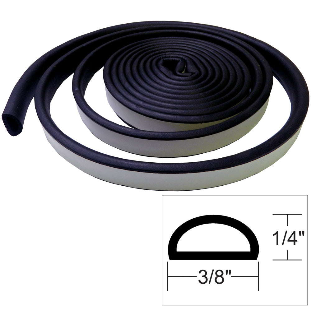 TACO Weather Seal - 10'L x 1/4"H x 3/8"W - Black [V30-1333B10-1] - Premium Accessories from TACO Marine - Just $25.99! 