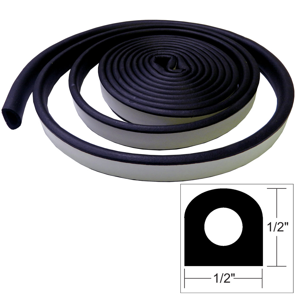 TACO Weather Seal - 10'L x 1/2"W x 1/2"H - Black [V30-0202B10-1] - Premium Accessories from TACO Marine - Just $27.99! 