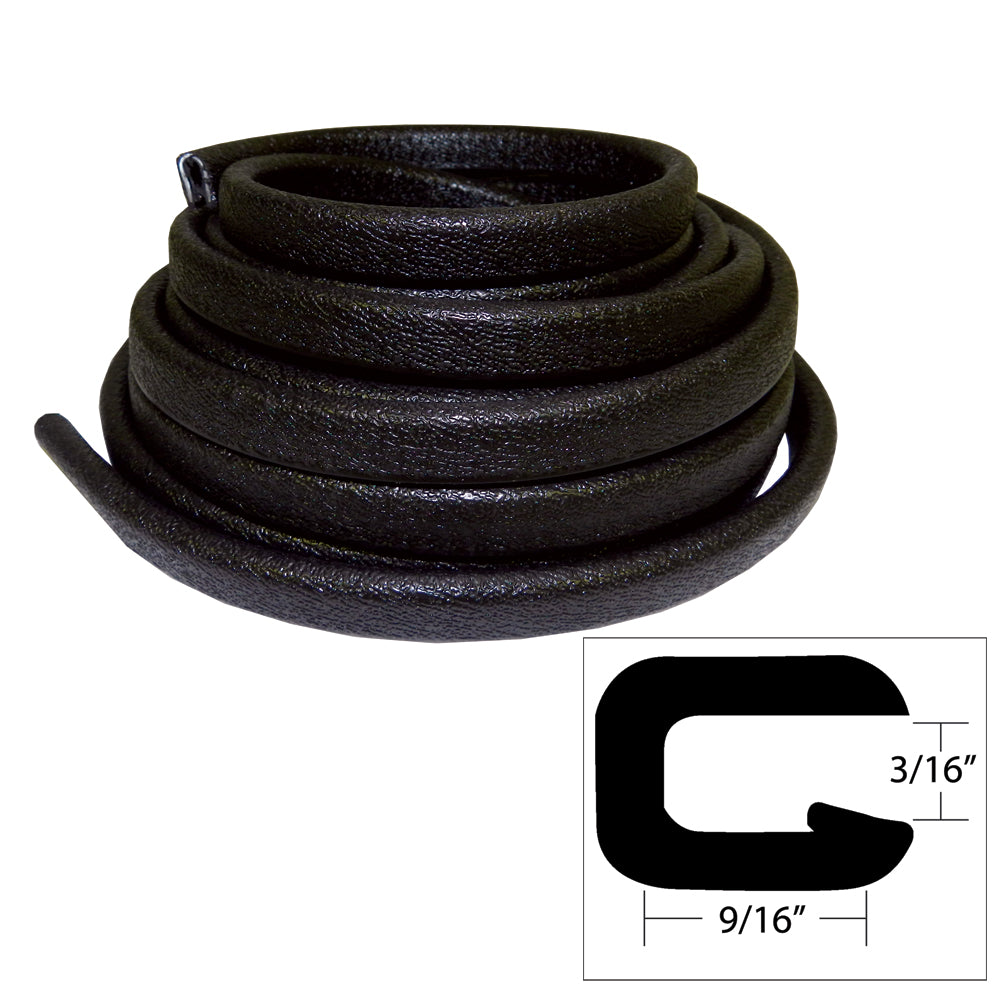 TACO Flexible Vinyl Trim - 5/32" Opening x 9/16"W x 25'L - Black [V30-1005B25-1] - Premium Accessories from TACO Marine - Just $63.99! 