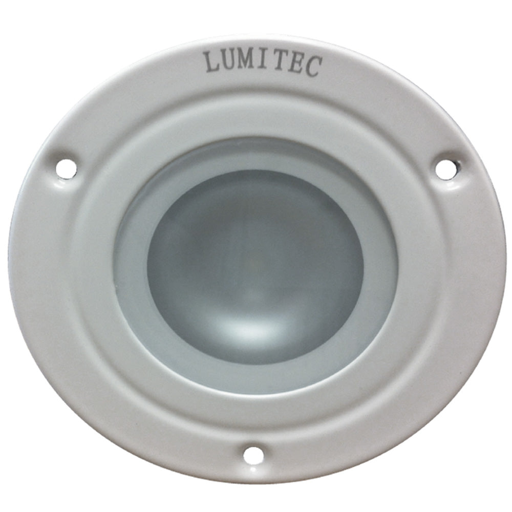 Lumitec Shadow - Flush Mount Down Light - White Finish - 3-Color Red/Blue Non-Dimming w/White Dimming [114128] - Premium Dome/Down Lights from Lumitec - Just $92.99! 