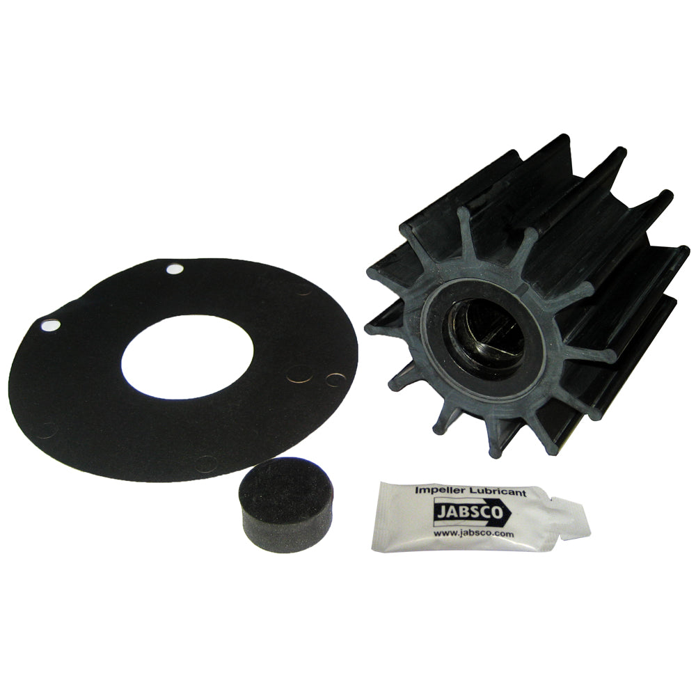 Jabsco Impeller Kit - 12 Blade - Neoprene - 3-" Diameter - Plastic Insert - Double Flat Drive [17370-0001-P] - Premium Impellers from Jabsco - Just $135.99! 