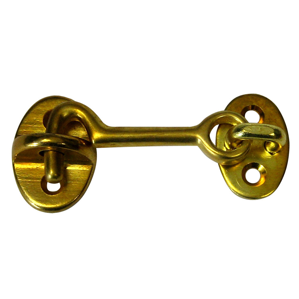 Whitecap Cabin Door Hook - Polished Brass - 2" [S-1401BC] - Premium Latches from Whitecap - Just $10.99! 