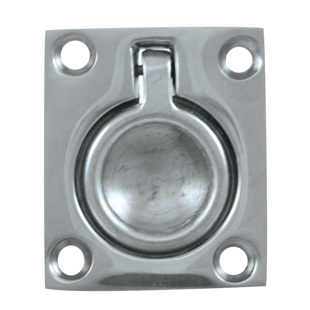 Whitecap Flush Pull Ring - CP/Brass - 1-1/2" x 1-3/4" [S-3360C] - Premium Latches from Whitecap - Just $11.99! 