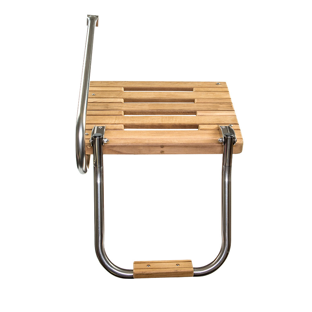 Whitecap Teak Swim Platform w/Ladder f/Outboard Motors [60902] - Premium Swim Platforms from Whitecap - Just $233.99! 