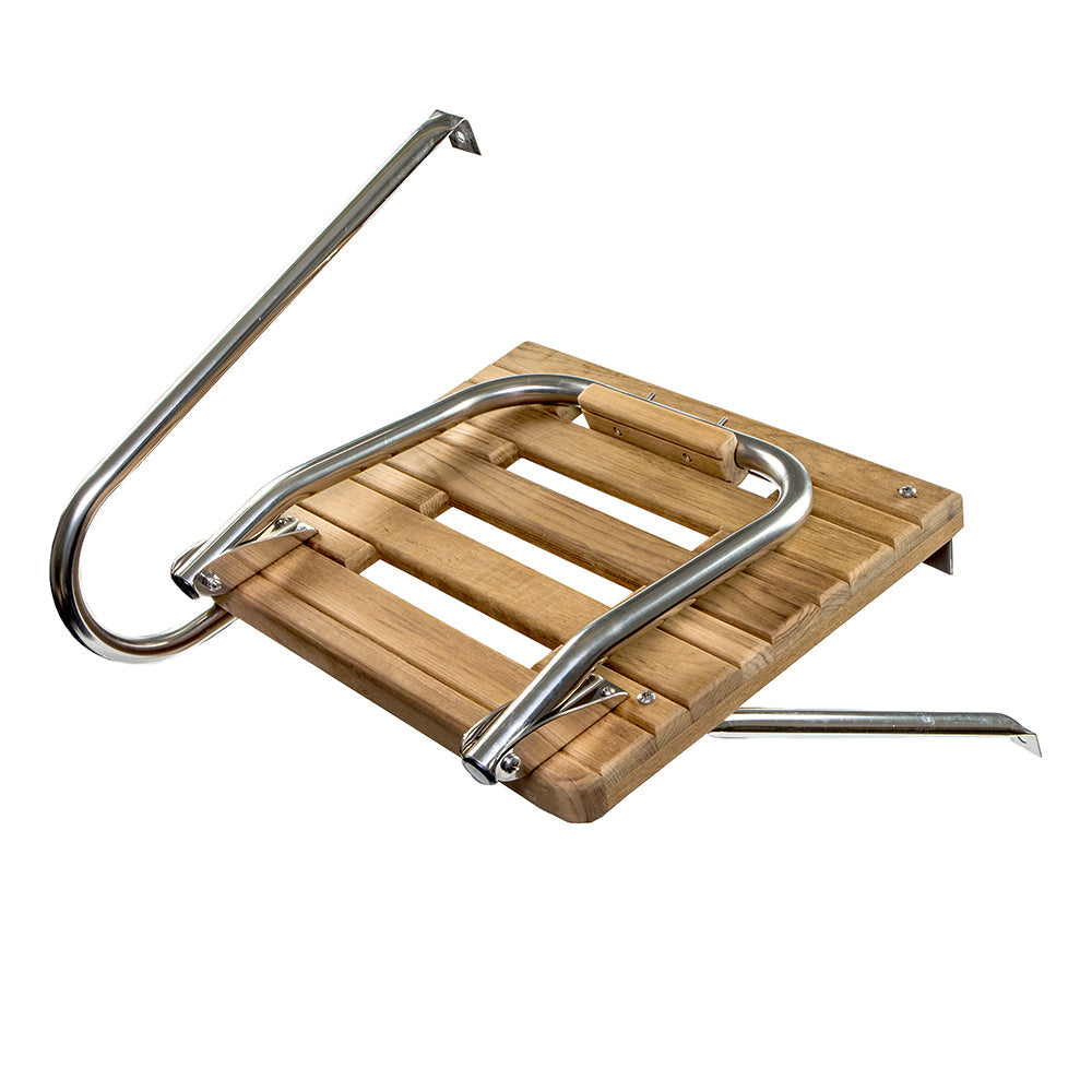 Whitecap Teak Swim Platform w/Ladder f/Outboard Motors [60902] - Premium Swim Platforms from Whitecap - Just $233.99! 