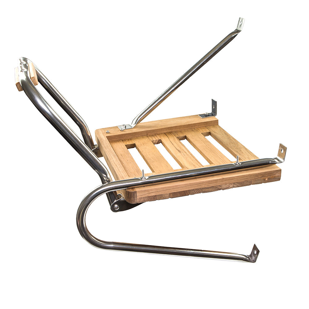 Whitecap Teak Swim Platform w/Ladder f/Outboard Motors [60902] - Premium Swim Platforms from Whitecap - Just $233.99! 