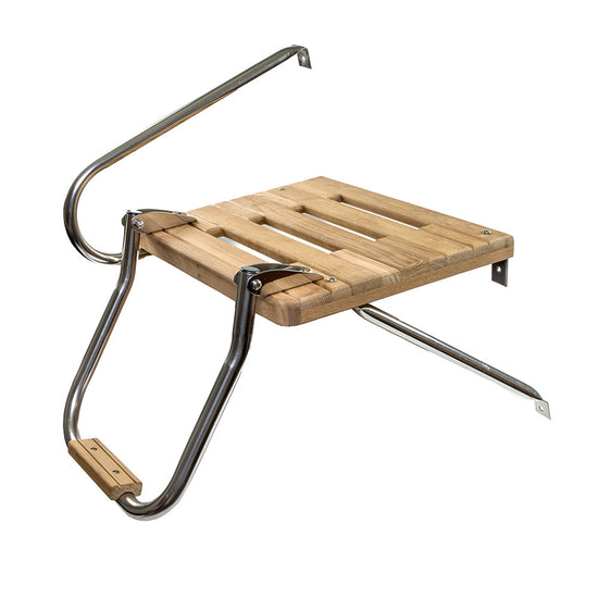 Whitecap Teak Swim Platform w/Ladder f/Outboard Motors [60902] - Premium Swim Platforms from Whitecap - Just $233.99! 