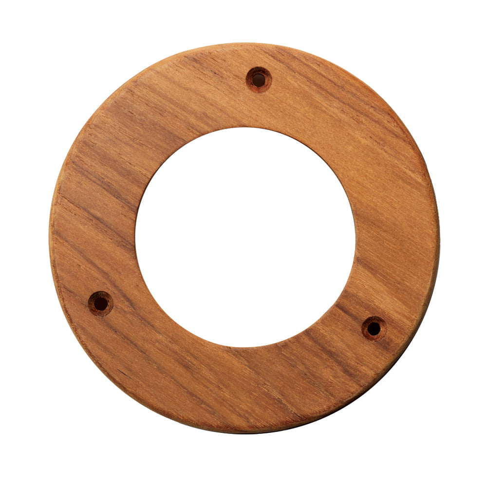 Whitecap Teak Trim Ring - 4" Inner Diameter Opening [61974] - Premium Teak from Whitecap - Just $45.99! 