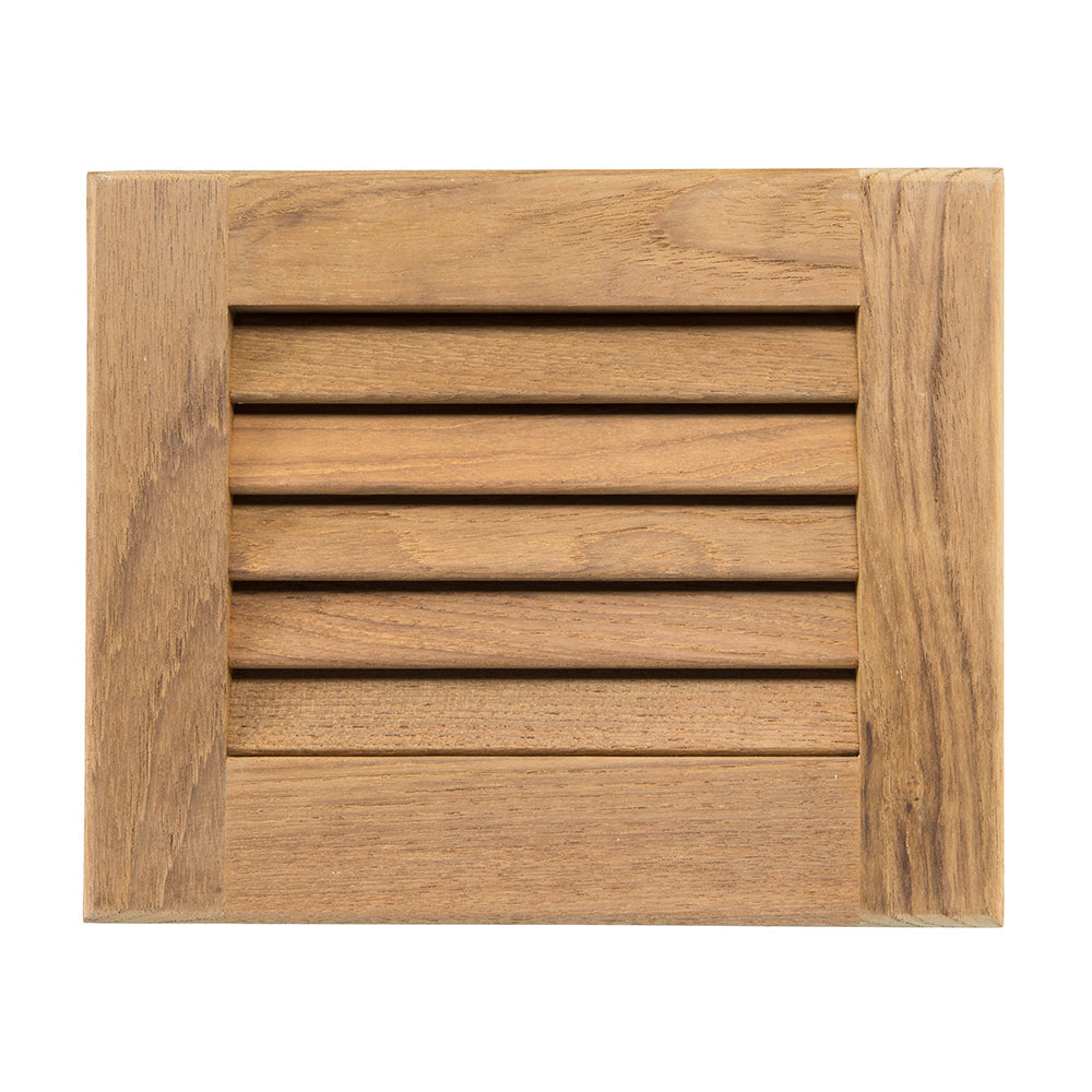 Whitecap Teak Louvered Insert - 7-1/2" x 9-1/8" x 3/4" [60712] - Premium Teak from Whitecap - Just $29.99! Shop now at Boat Gear Depot