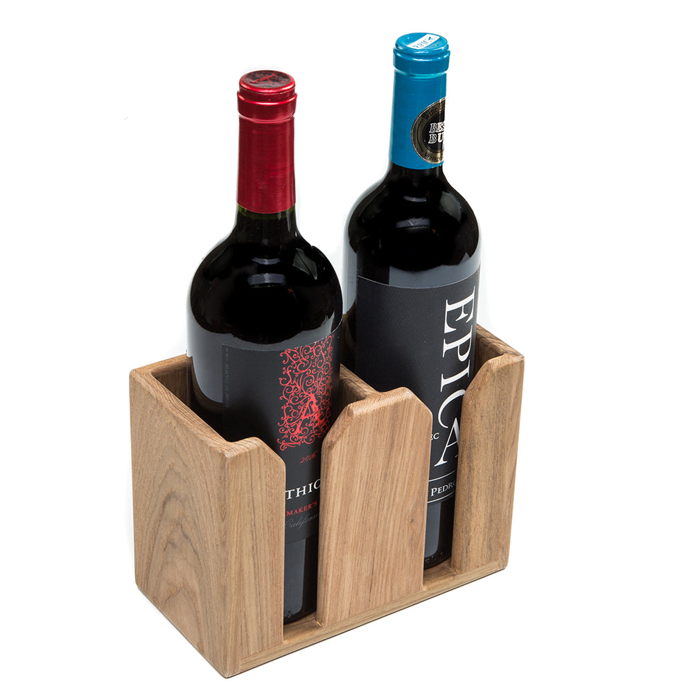 Whitecap Teak Two-Bottle Rack [62620] - Premium Teak from Whitecap - Just $37.99! 