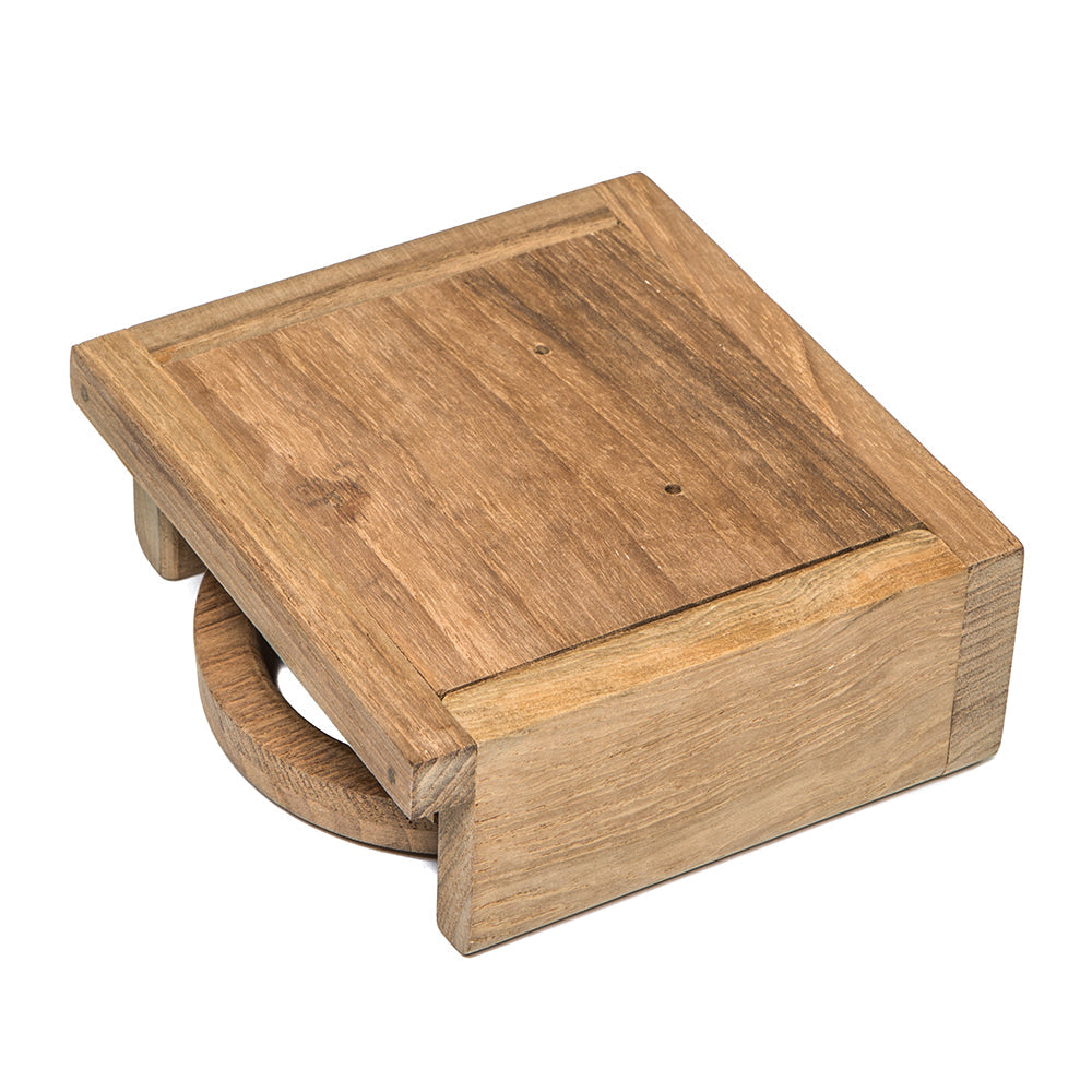 Whitecap Teak Folding Drink Holder [62601] - Premium Teak from Whitecap - Just $36.99! 