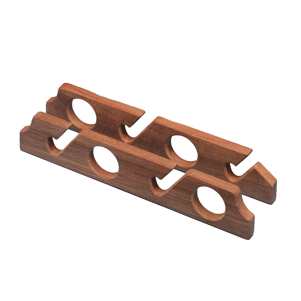 Whitecap Teak Four-Rod Storage Rack - Pair [60612] - Premium Teak from Whitecap - Just $33.99! 