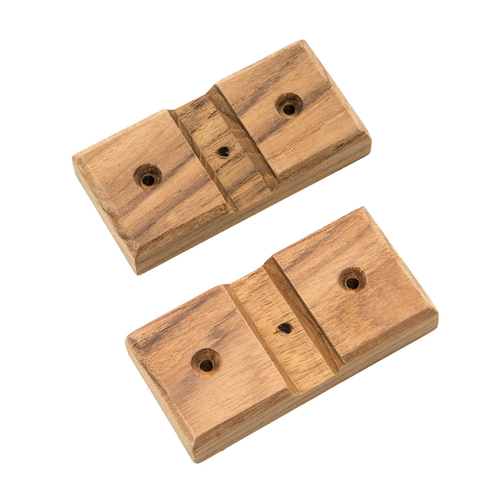 Whitecap Teak Rod Storage Rack Mounting Brackets - Pair [60609] - Premium Teak from Whitecap - Just $6.99! 