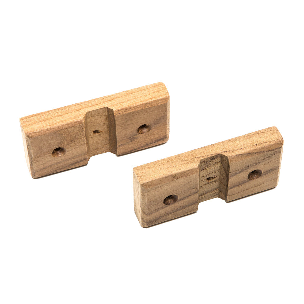 Whitecap Teak Rod Storage Rack Mounting Brackets - Pair [60609] - Premium Teak from Whitecap - Just $6.99! 