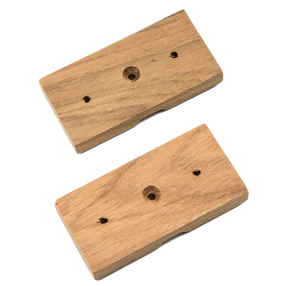 Whitecap Teak Rod Storage Rack Mounting Brackets - Pair [60609] - Premium Teak from Whitecap - Just $6.99! 