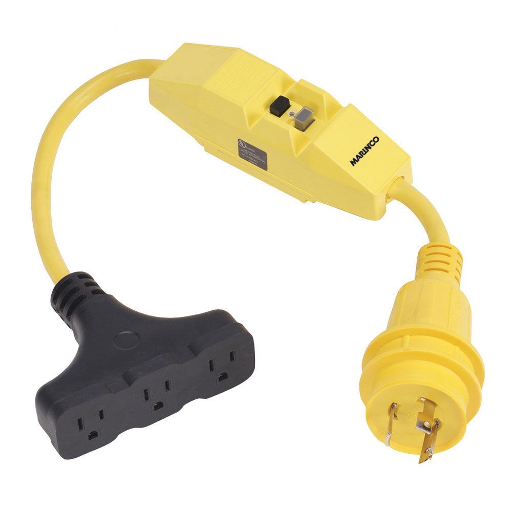 Marinco Dockside 30A to 15A Adapter with GFI [199128] - Boat Outfitting, Boat Outfitting | Shore Power, Brand_Marinco, Electrical, Electrical | Shore Power - Marinco - Shore Power