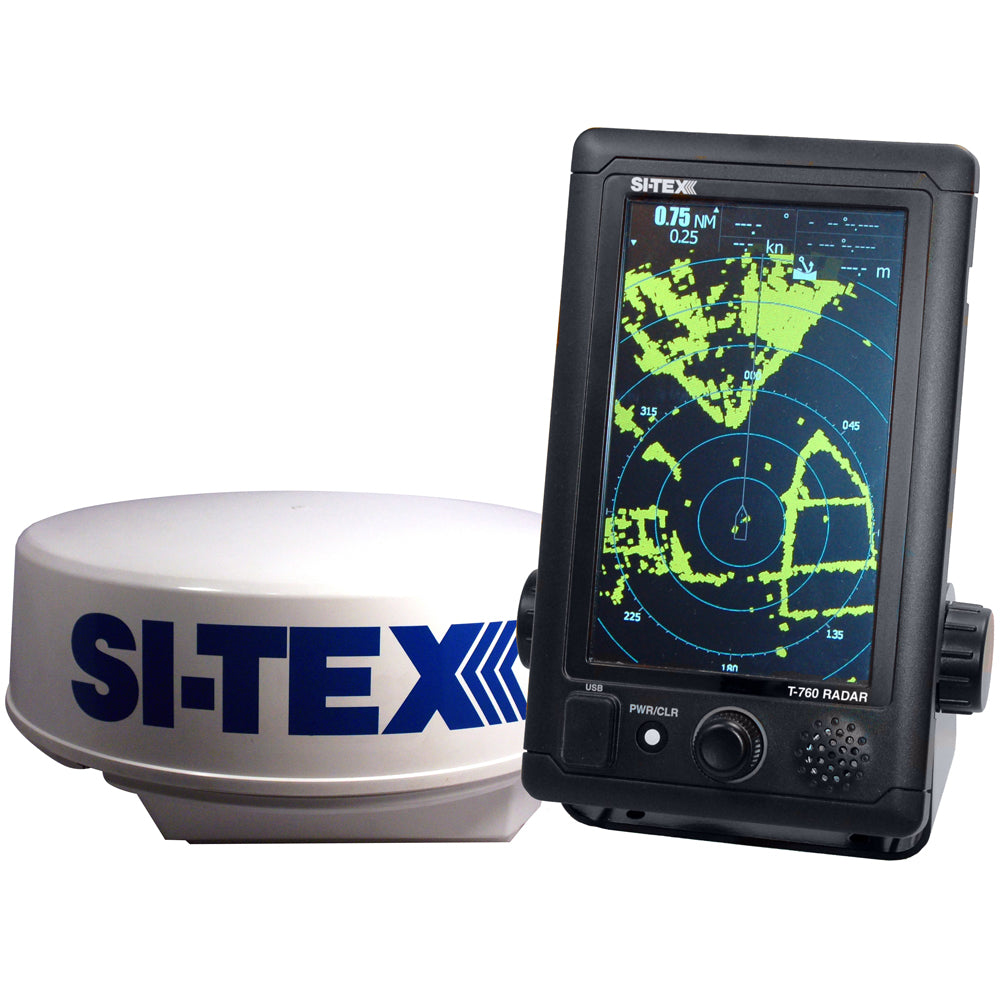 SI-TEX T-760 Compact Color Radar w/4kW 18" Dome - 7" Touchscreen [T-760] - Premium Radars from SI-TEX - Just $1808.99! 