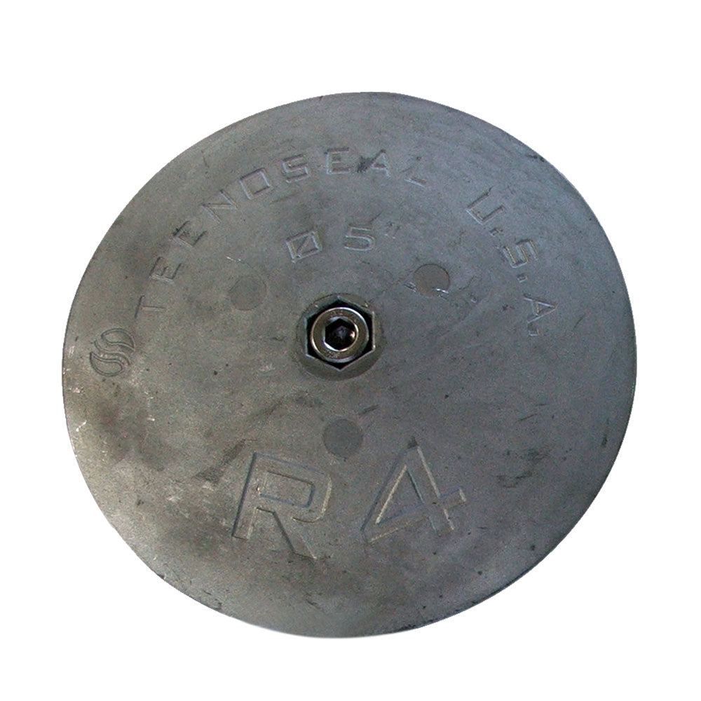 Tecnoseal R4 Rudder Anode - Zinc - 5" Diameter x 5/8" Thickness [R4] - Boat Outfitting, Boat Outfitting | Anodes, Brand_Tecnoseal - Tecnoseal - Anodes