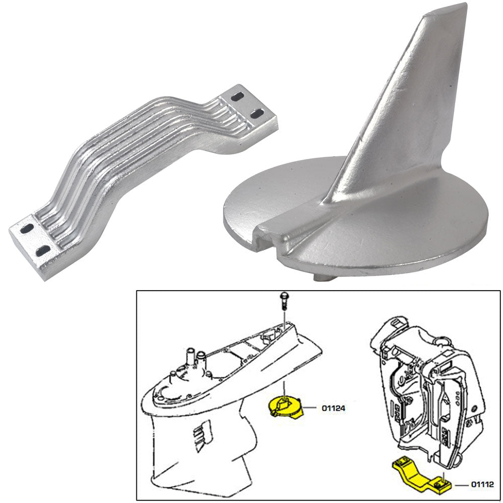 Tecnoseal Anode Kit - Yamaha 200-250HP - Zinc [21104] - Premium Anodes from Tecnoseal - Just $35.99! 