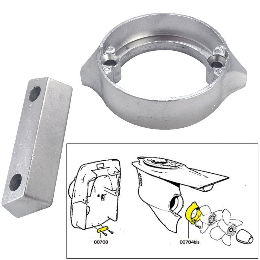 Tecnoseal Anode Kit w/Hardware - Volvo Duo-Prop 290 - Zinc [20706] - Premium Anodes from Tecnoseal - Just $38.99! 