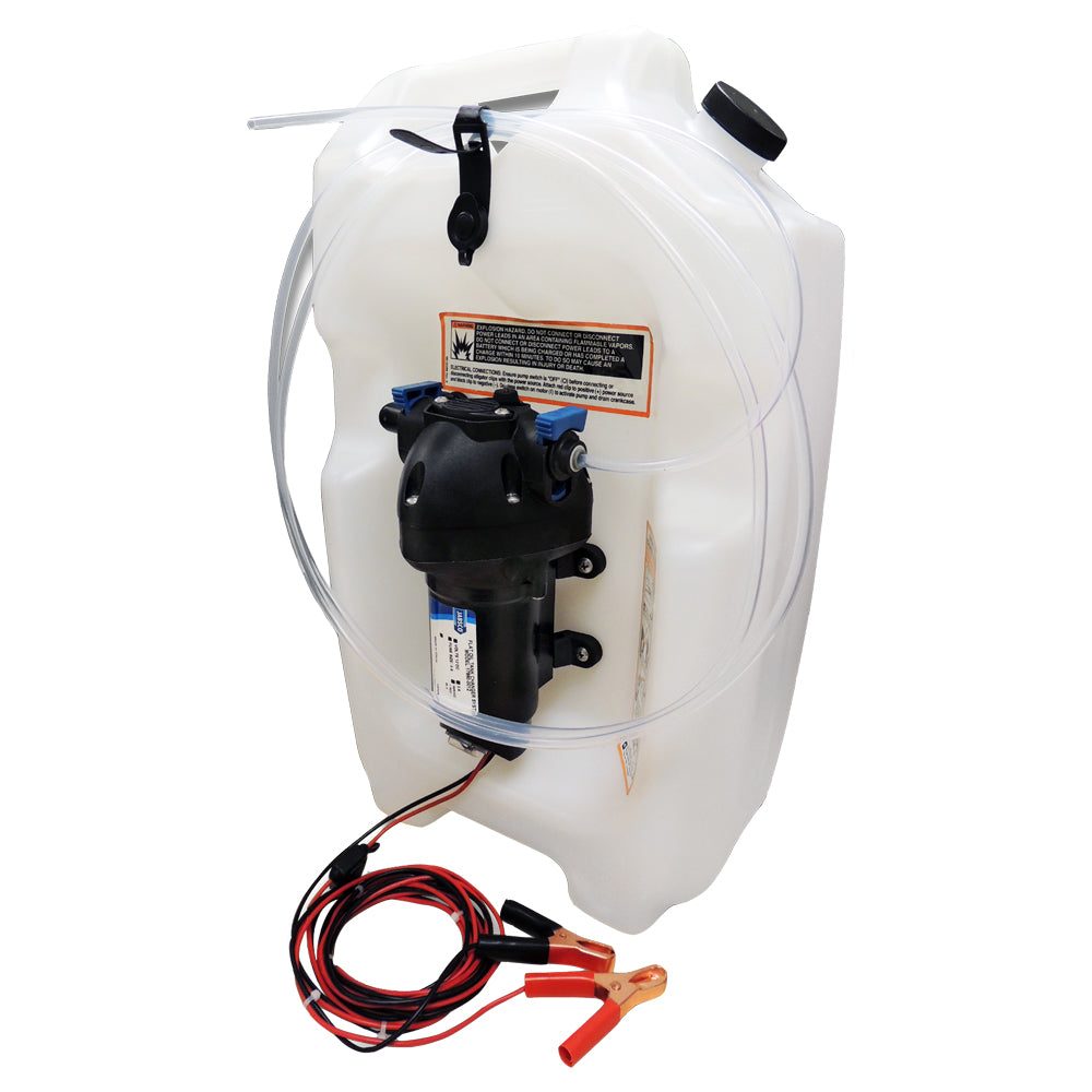 Jabsco Flat Tank Oil Changer System - 3-1/2 Gallon Tank - 12V [17860-2012] - Premium Transfer Pumps from Jabsco - Just $215.99! 