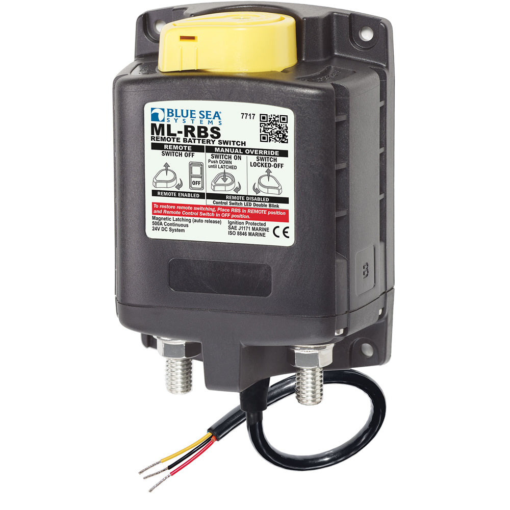 Blue Sea 7717 ML-RBS Remote Battery Switch w/Manual Control Auto-Release - 24V [7717] - Premium Battery Management from Blue Sea Systems - Just $232.99! 