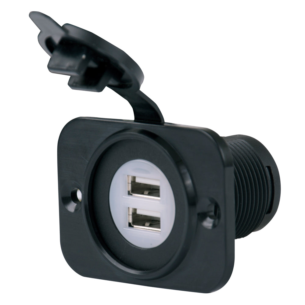 Marinco SeaLink Deluxe Dual USB Charger Receptacle [12VDUSB] - Premium Accessories from Marinco - Just $15.99! 