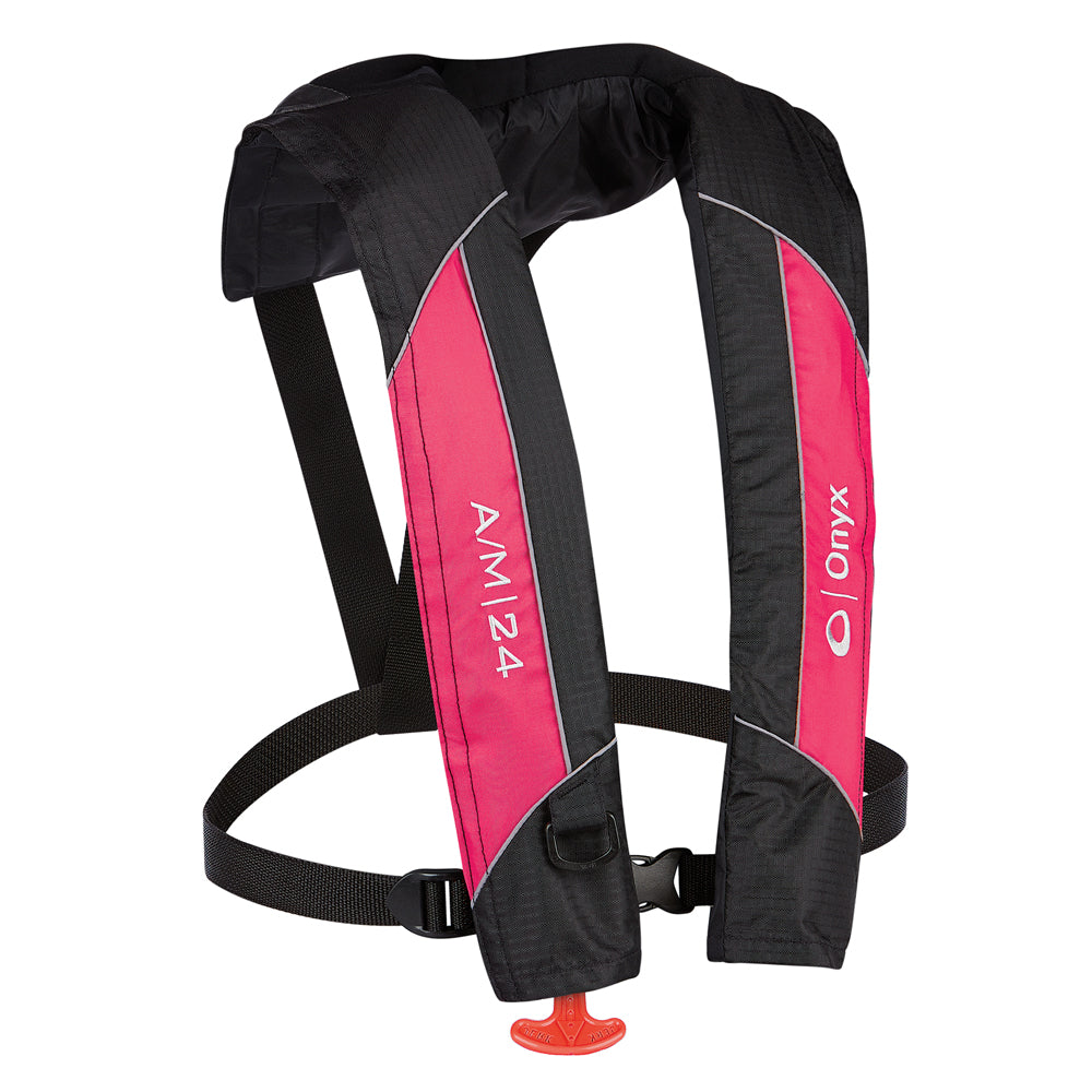 Onyx A/M-24 Automatic/Manual Inflatable PFD Life Jacket - Pink [132000-105-004-14] - Premium Life Vests from Onyx Outdoor - Just $98.99! 