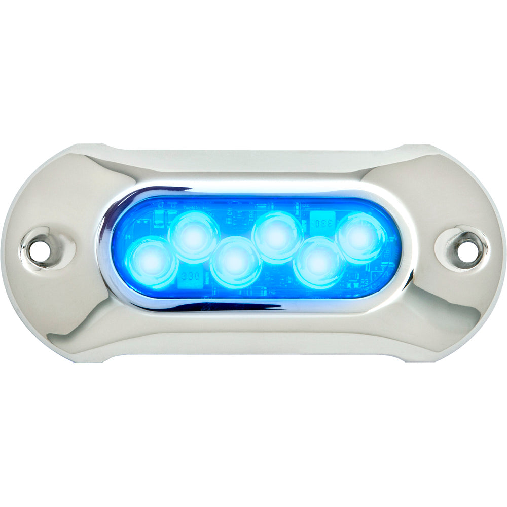 Attwood Light Armor Underwater LED Light - 6 LEDs - Blue [65UW06B-7] - Premium Underwater Lighting from Attwood Marine - Just $180.99! 