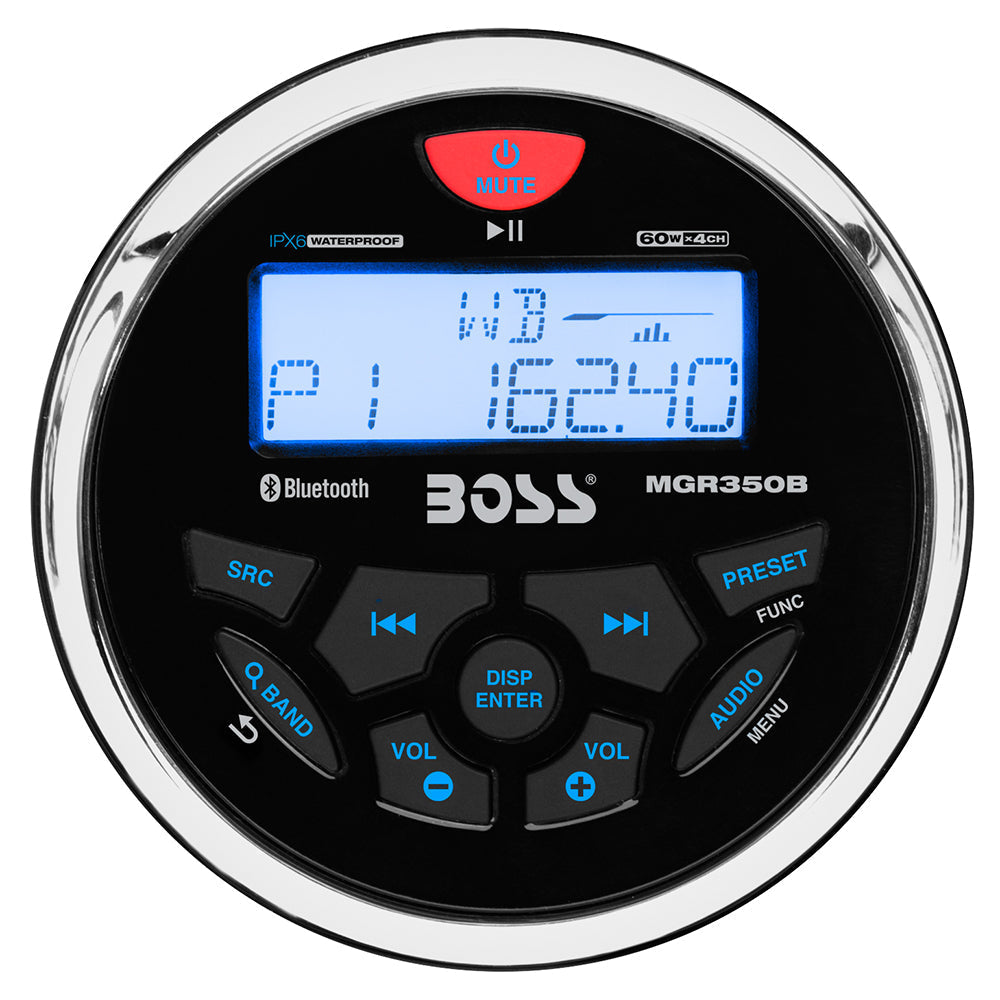 Boss Audio MGR350B Marine Stereo w/AM/FM/BT/USB [MGR350B] - Premium Stereos from Boss Audio - Just $116.99! 