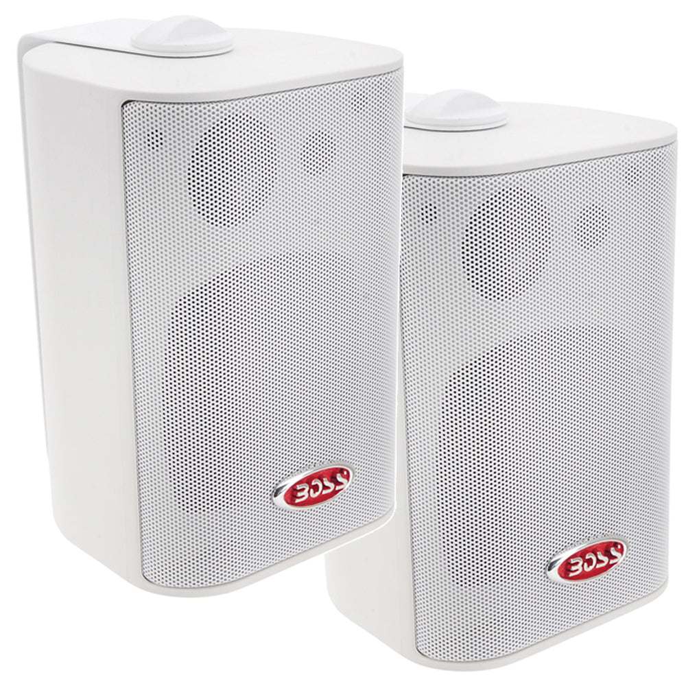 Boss Audio 4" MR4.3W Box Speakers - White - 200W [MR4.3W] - Premium Speakers from Boss Audio - Just $55.99! 