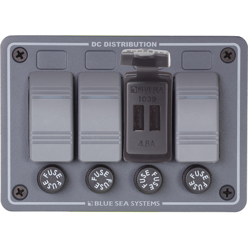 Blue Sea Dual USB Charger - 24V Contura Mount [1039] - Premium Accessories from Blue Sea Systems - Just $44.99! 