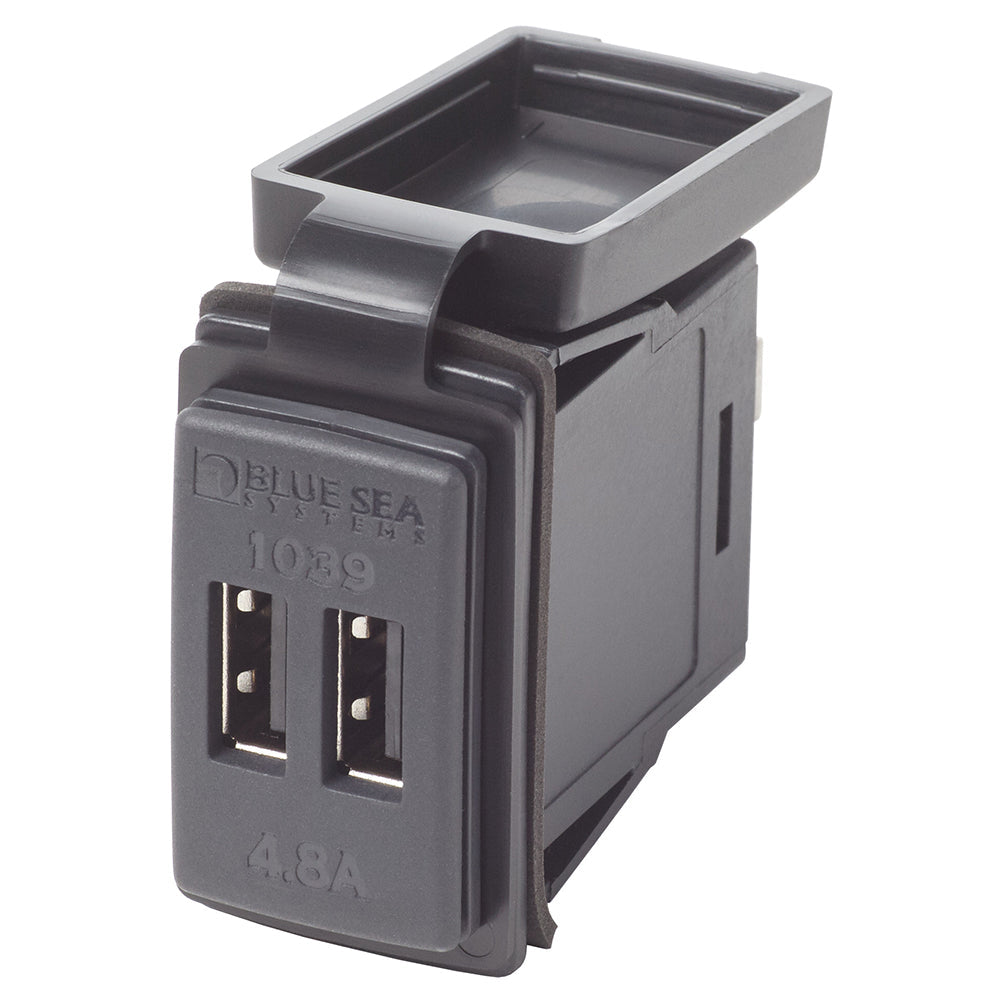 Blue Sea Dual USB Charger - 24V Contura Mount [1039] - 1st Class Eligible, Brand_Blue Sea Systems, Electrical, Electrical | Accessories - Blue Sea Systems - Accessories