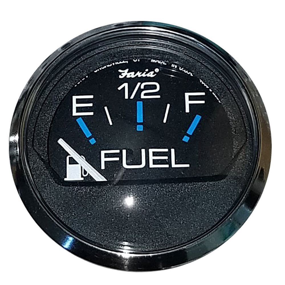 Faria Chesapeake Black 2" Fuel Level Gauge (E-1/2-F) [13701] - Premium Gauges from Faria Beede Instruments - Just $35.99! 