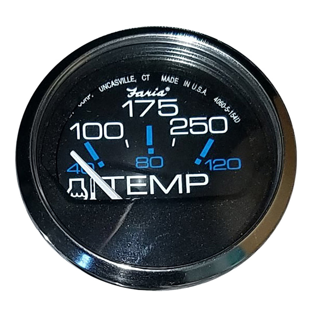 Faria Chesapeake Black 2" Water Temperature Gauge (100-250F) [13704] - Premium Gauges from Faria Beede Instruments - Just $36.99! 