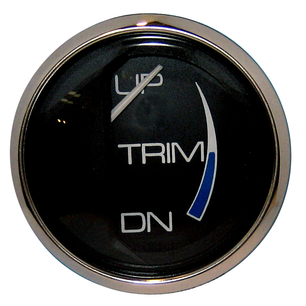 Faria Chesapeake Black 2" Trim Gauge (Mercury / Mariner / Mercruiser / Volvo DP / Yamaha 01 and newer) [13707] - Premium Gauges from Faria Beede Instruments - Just $35.99! 