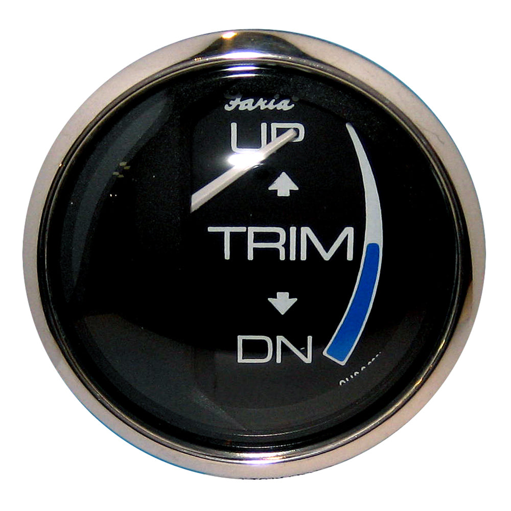 Faria Chesapeake Black 2" Trim Gauge (J/E/Suzuki Outboard) [13709] - Premium Gauges from Faria Beede Instruments - Just $35.99! 