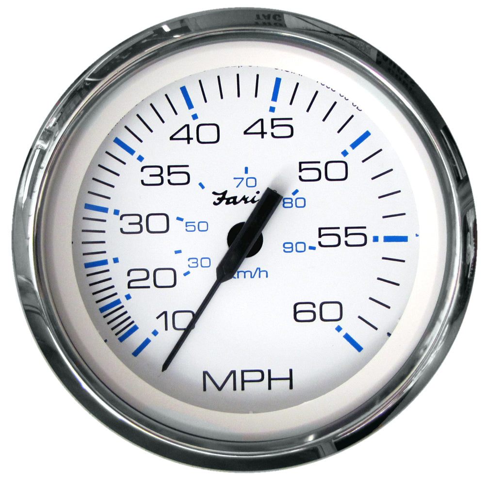 Faria Chesapeake White SS 4" Speedometer - 60MPH (Pitot) [33811] - Premium Gauges from Faria Beede Instruments - Just $67.99! 