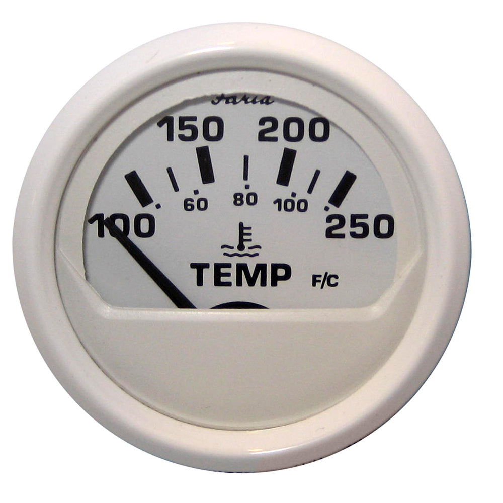 Faria Dress White 2" Water Temperature Guage (100-250 DegreeF) [13110] - Premium Gauges from Faria Beede Instruments - Just $28.99! 